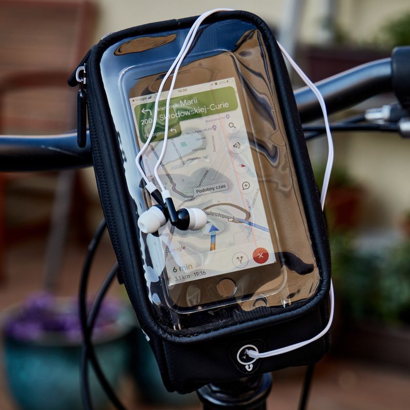 ATTABO ABH-200 borsa porta telefono per bicicletta nera 10