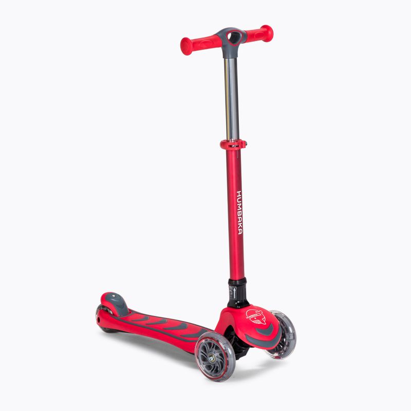 HUMBAKA Mini T scooter a tre ruote per bambini rosso