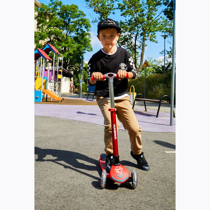 HUMBAKA Mini T scooter a tre ruote per bambini rosso 5