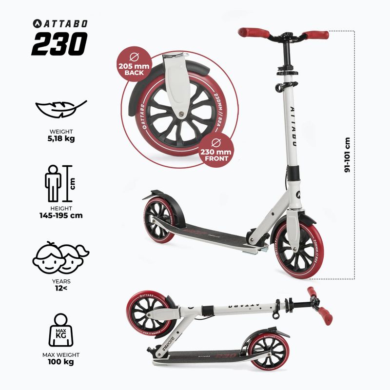 ATTABO 230 scooter bianco 2