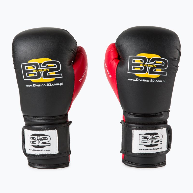 Guanti da boxe DIVISION B-2 DIV-TG01 nero/rosso