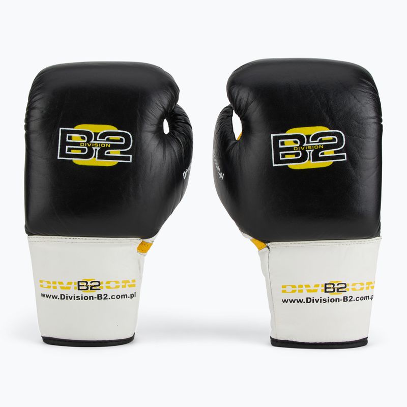 Guanti da boxe DIVISION B-2 DIV-PFG1500 Pro 3-Layer Foam nero/bianco 2