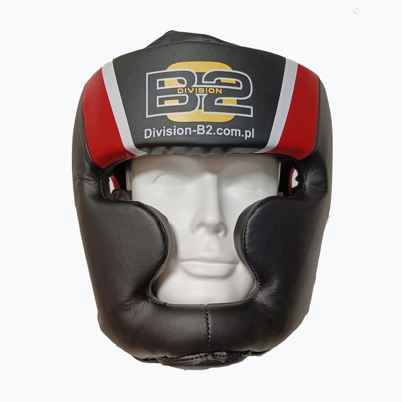 Casco da boxe DIVISION B-2 DIV-HGP02 nero/bianco/rosso