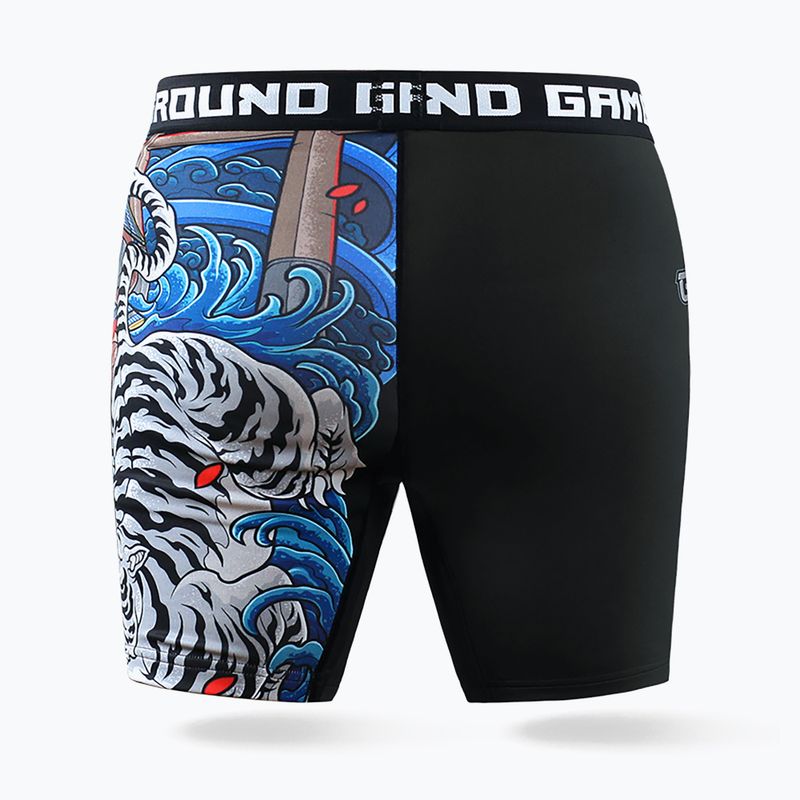 Pantaloncini da allenamento Ground Game Vale Tudo Yokai 3.0 uomo nero/multicolore 2