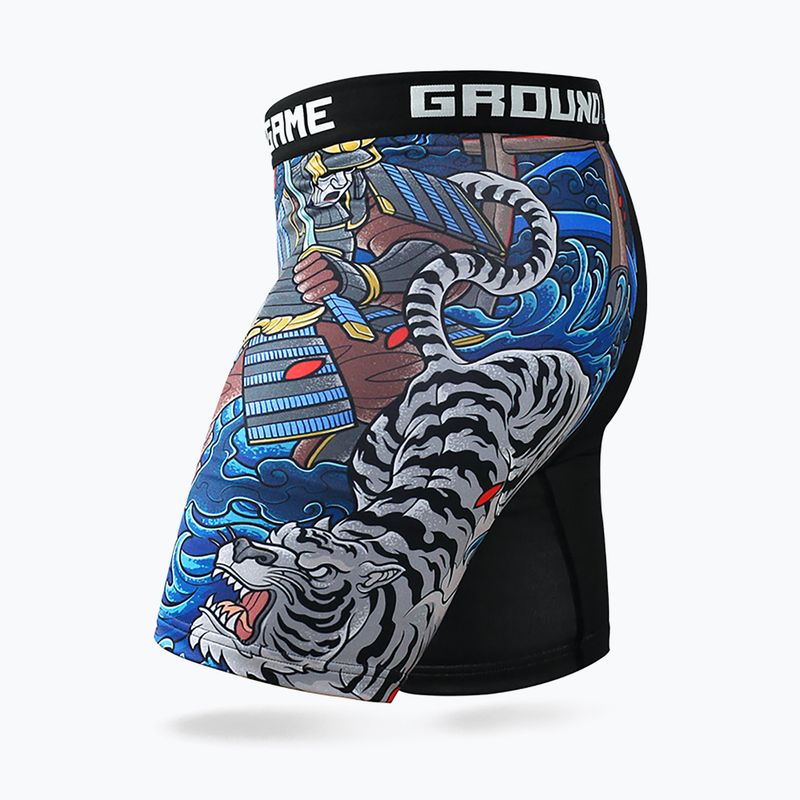 Pantaloncini da allenamento Ground Game Vale Tudo Yokai 3.0 uomo nero/multicolore 3