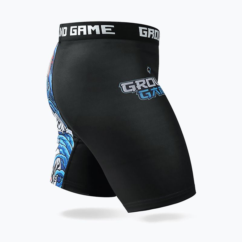 Pantaloncini da allenamento Ground Game Vale Tudo Yokai 3.0 uomo nero/multicolore 4