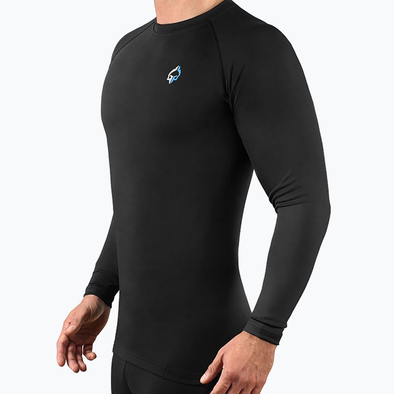 Ground Game Essential, rashguard a manica lunga da uomo, nero 3