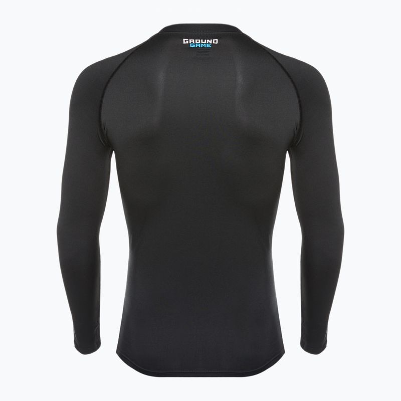 Ground Game Essential, rashguard a manica lunga da uomo, nero 5