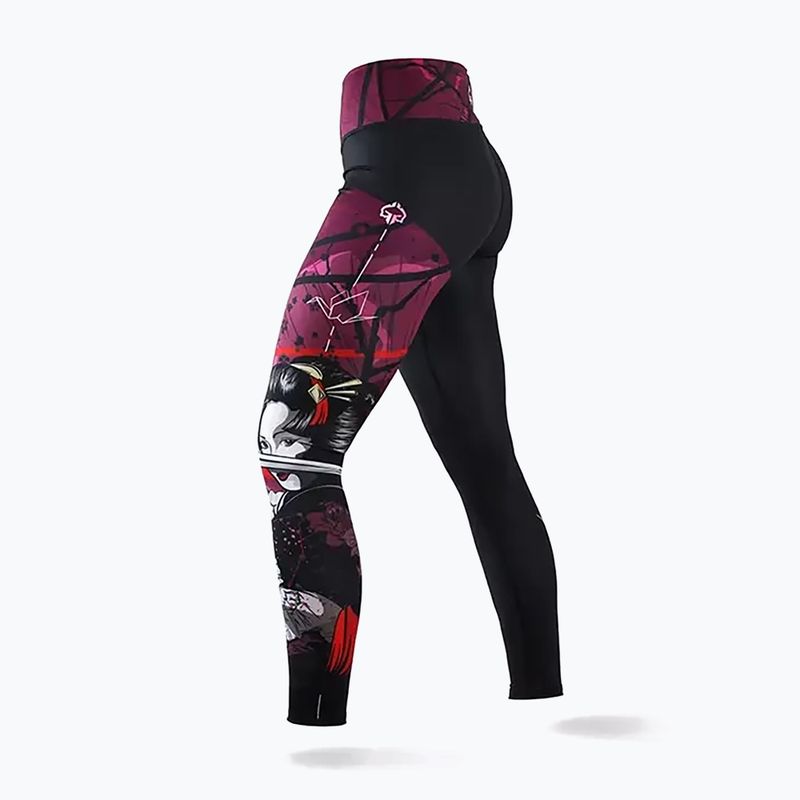 Leggings da allenamento Ground Game Tsuru Warrior da donna multicolore 3