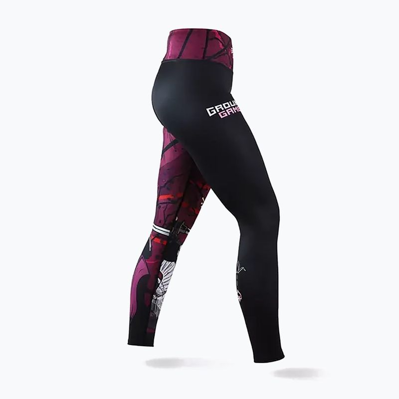 Leggings da allenamento Ground Game Tsuru Warrior da donna multicolore 4