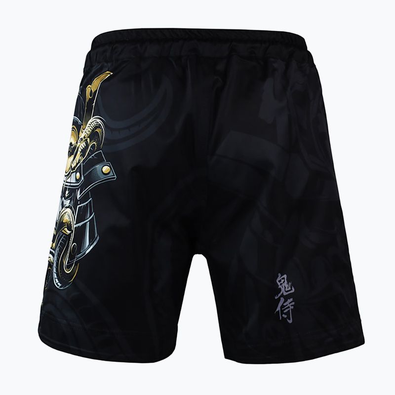Pantaloncini da allenamento Ground Game MMA da uomo Oni Samurai nero/multi 4