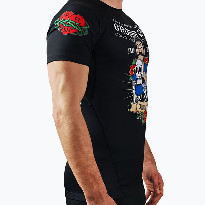 Rashguard Ground Game Oldtatoo da uomo 4