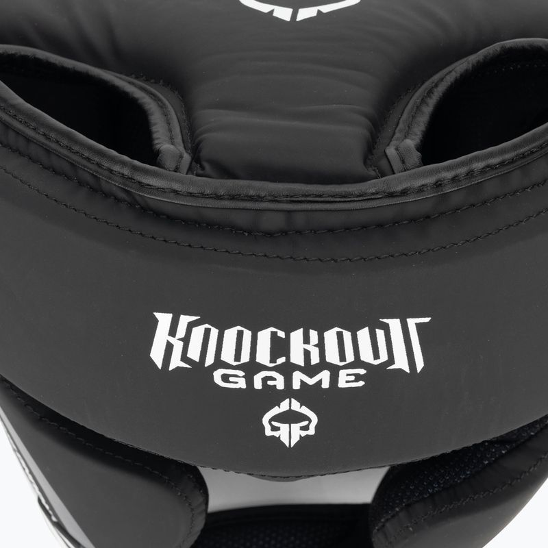 Casco da boxe Ground Game Big Typo nero 4