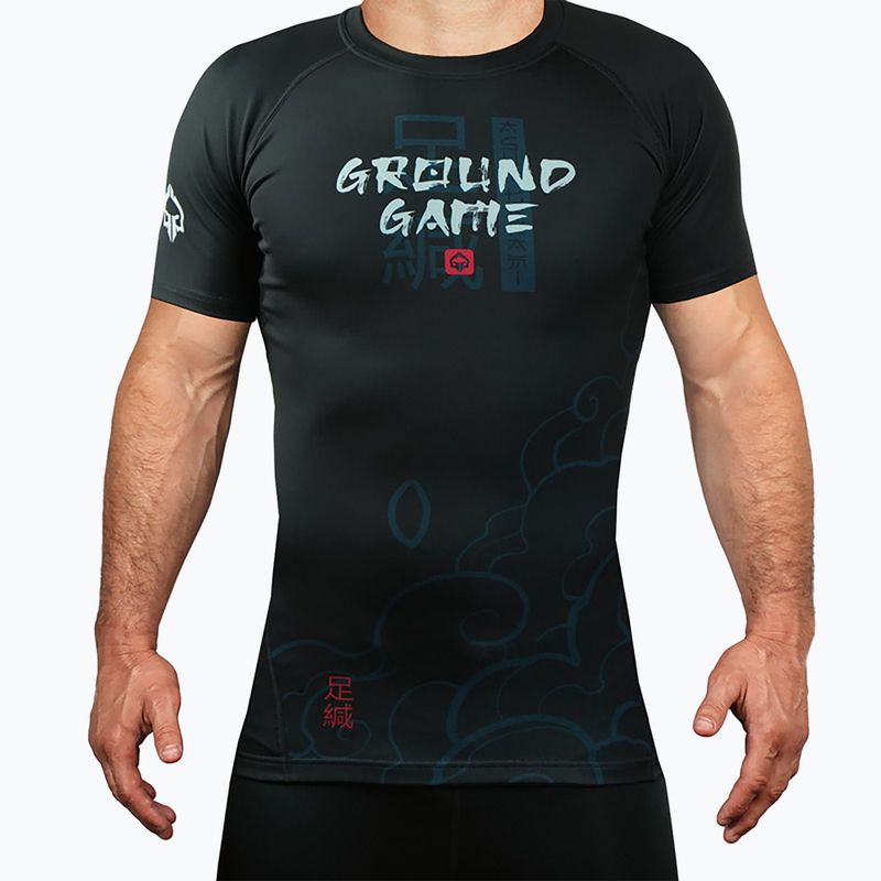 Rashguard da uomo Ground Game Ashi Garami multicolore