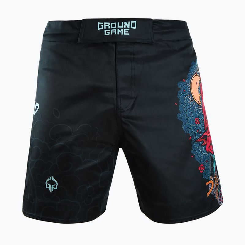 Pantaloncini da allenamento MMA Ashi Garami multicolore da uomo Ground Game
