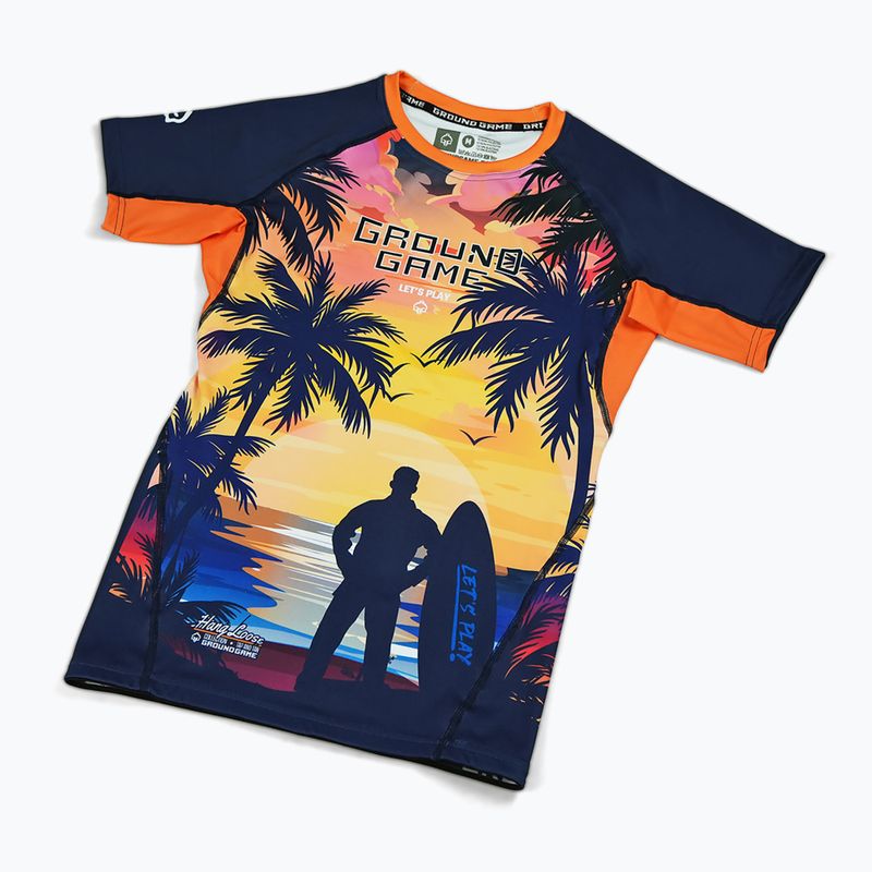 Rashguard Ground Game Hang Loose da uomo multicolore 3