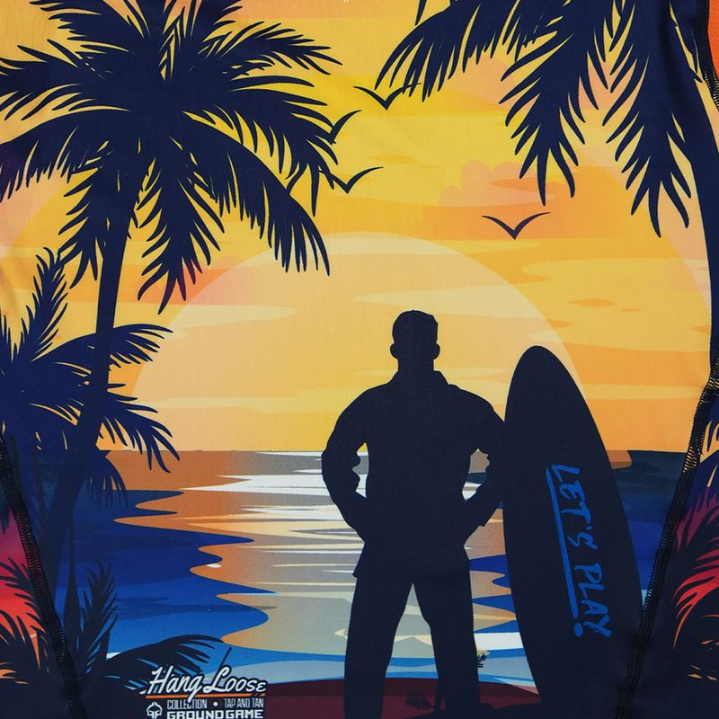 Rashguard Ground Game Hang Loose da uomo multicolore 4