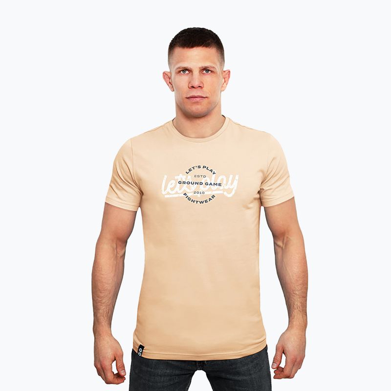 Maglietta Ground Game Play marrone da uomo