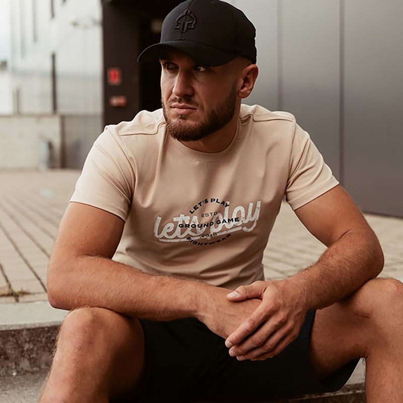 Maglietta Ground Game Play marrone da uomo 6