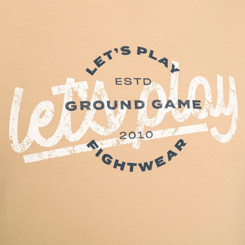 Maglietta Ground Game Play marrone da uomo 4