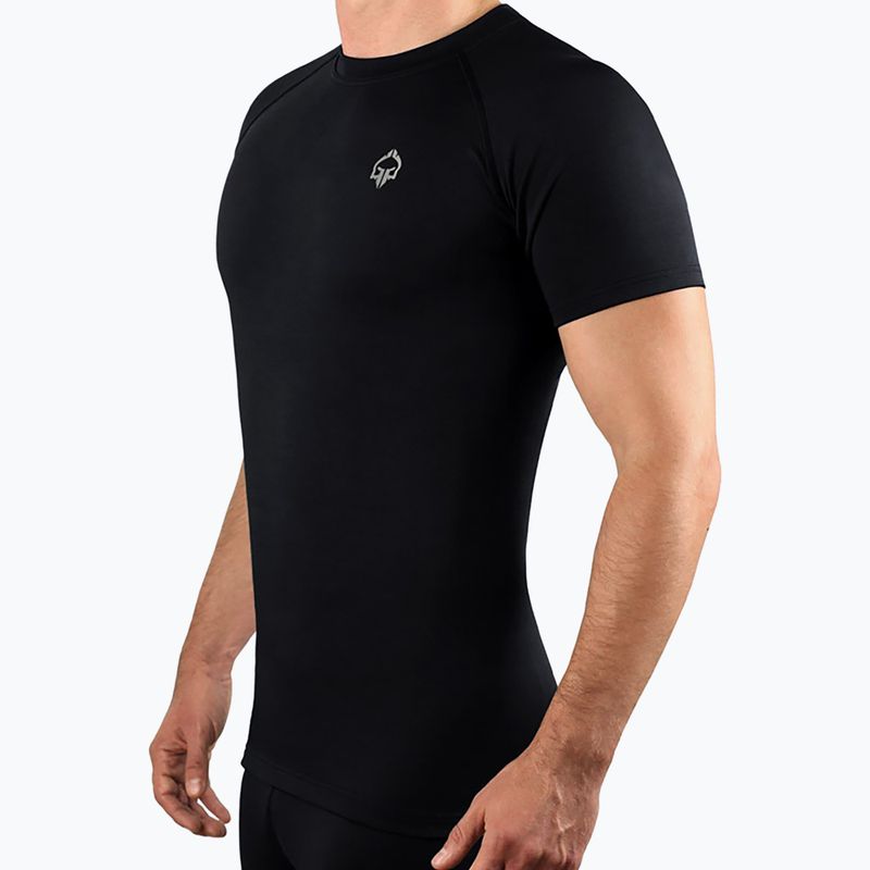 Rashguard Ground Game Essential Platinum nero 3