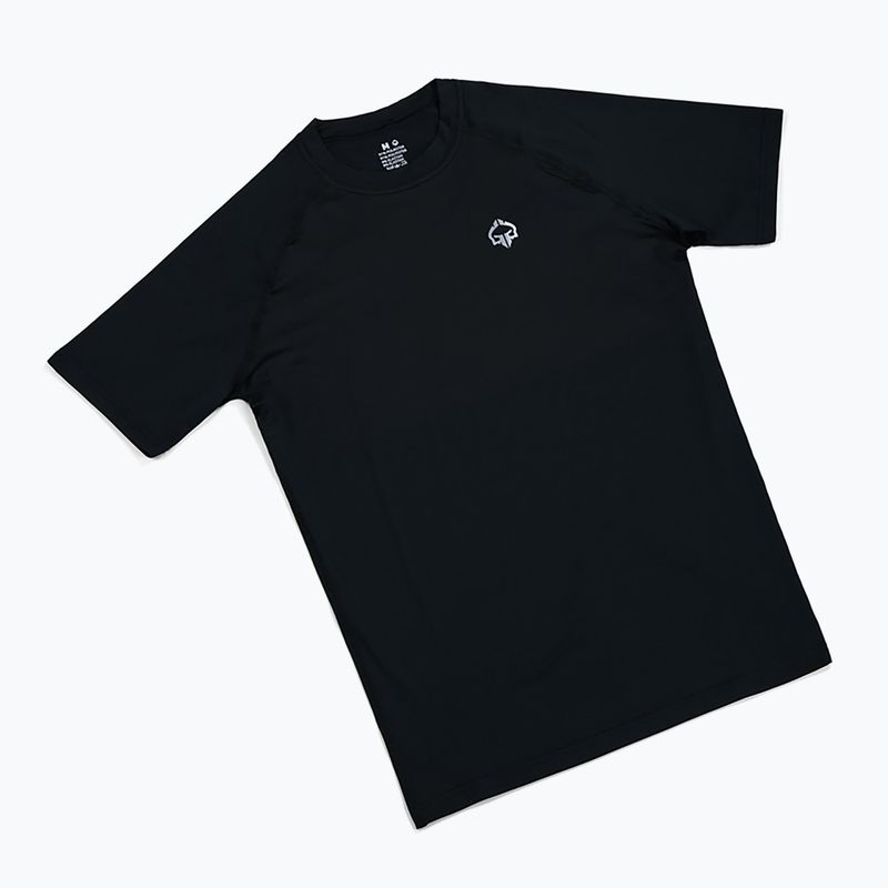 Rashguard Ground Game Essential Platinum nero 4