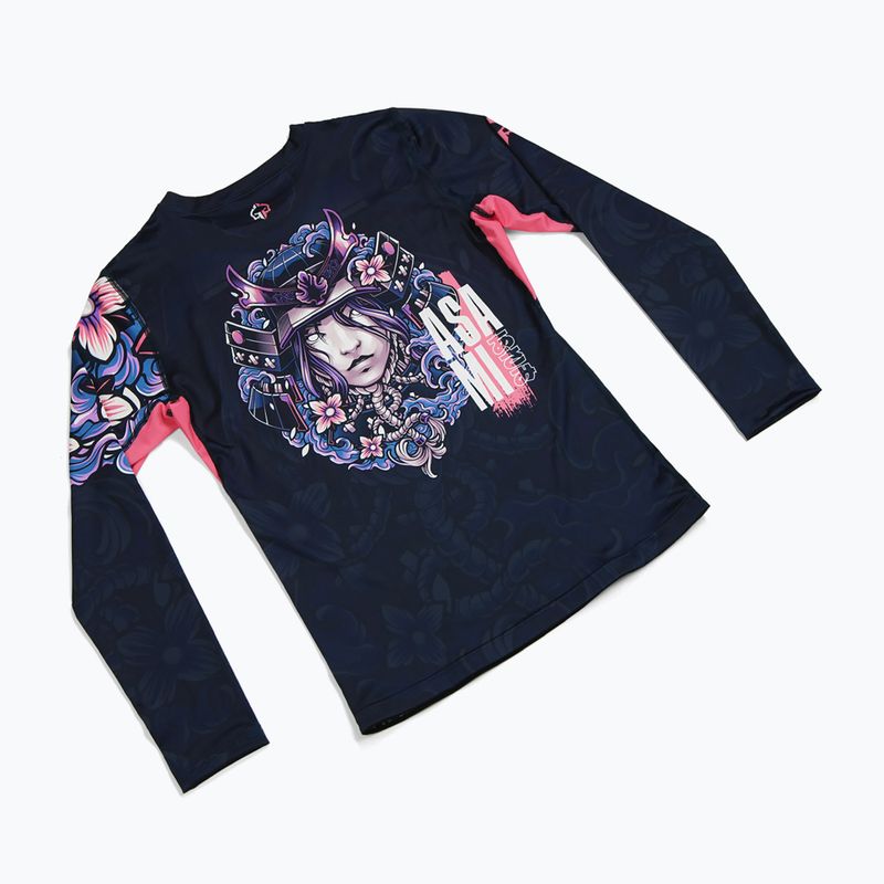 Ground Game Asami, rashguard a maniche lunghe da donna, multicolore 5