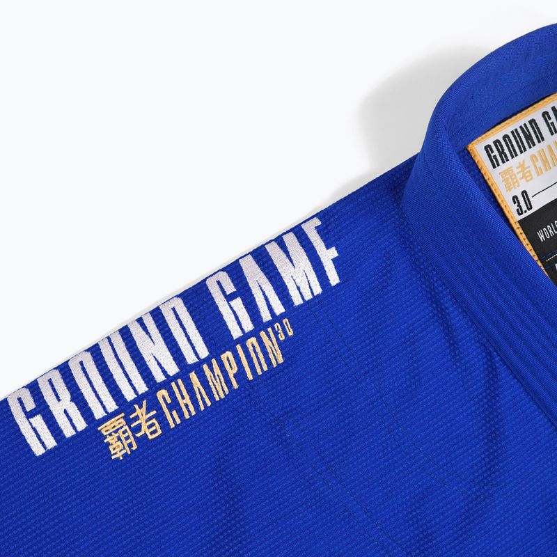 GI per Brazilian jiu-jitsu Ground Game Champion 3.0 blu 14