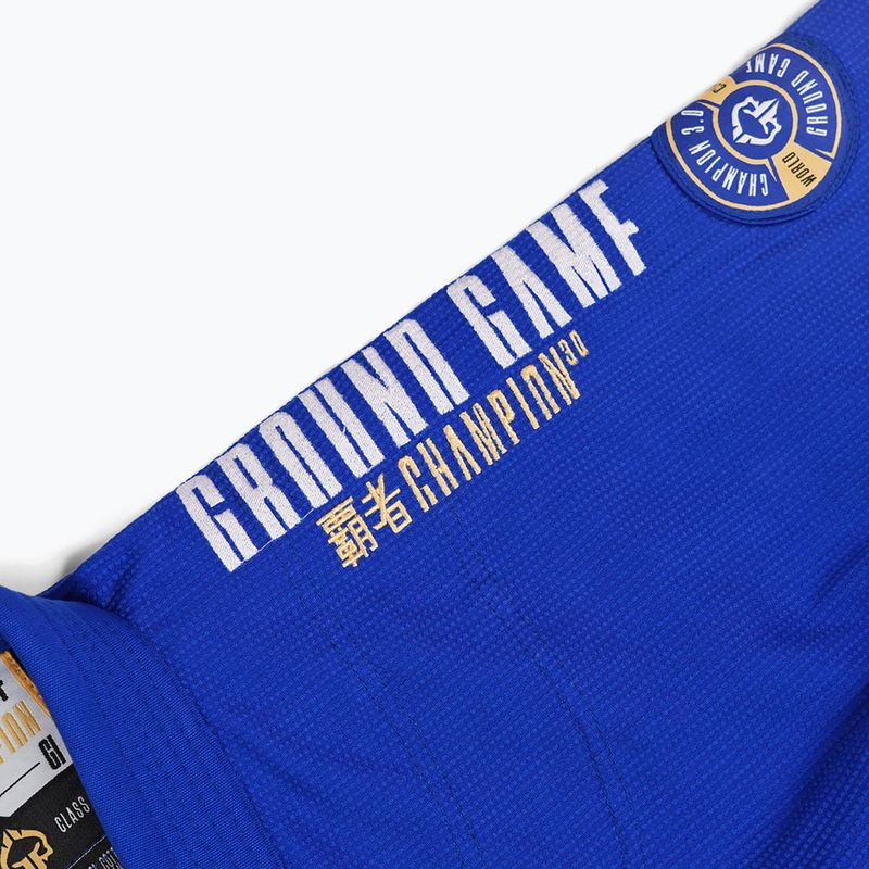 GI per Brazilian jiu-jitsu Ground Game Champion 3.0 blu 15