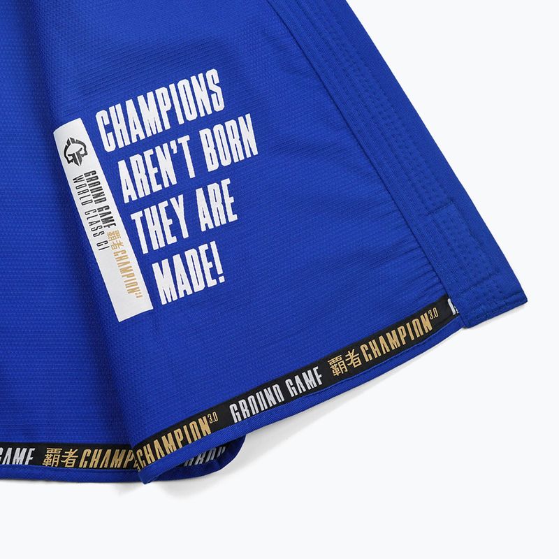 GI per Brazilian jiu-jitsu Ground Game Champion 3.0 blu 16