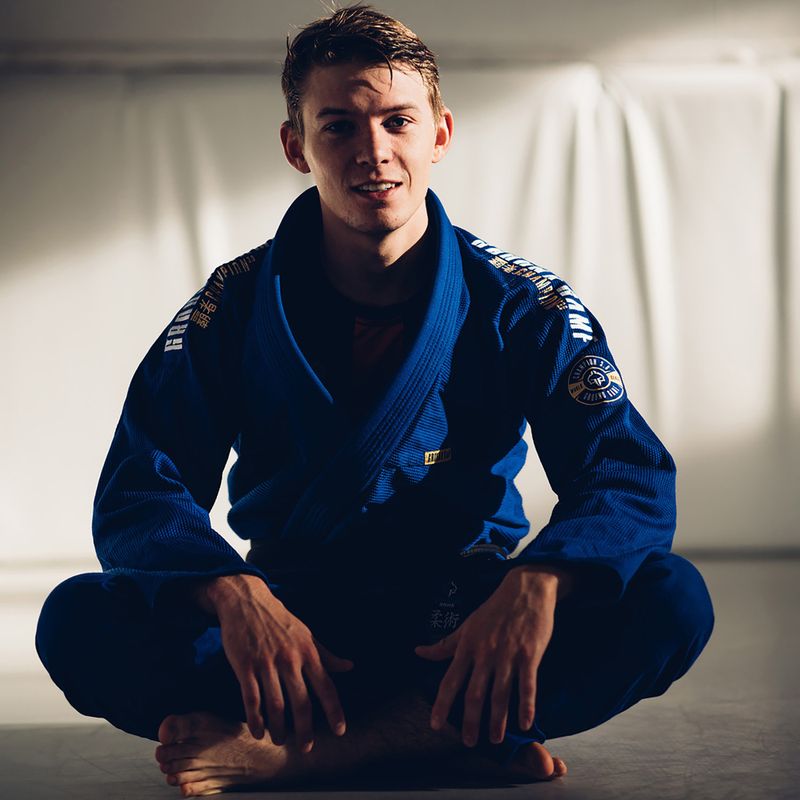 GI per Brazilian jiu-jitsu Ground Game Champion 3.0 blu 19