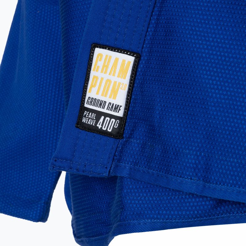 GI per Brazilian jiu-jitsu Ground Game Champion 3.0 blu 10