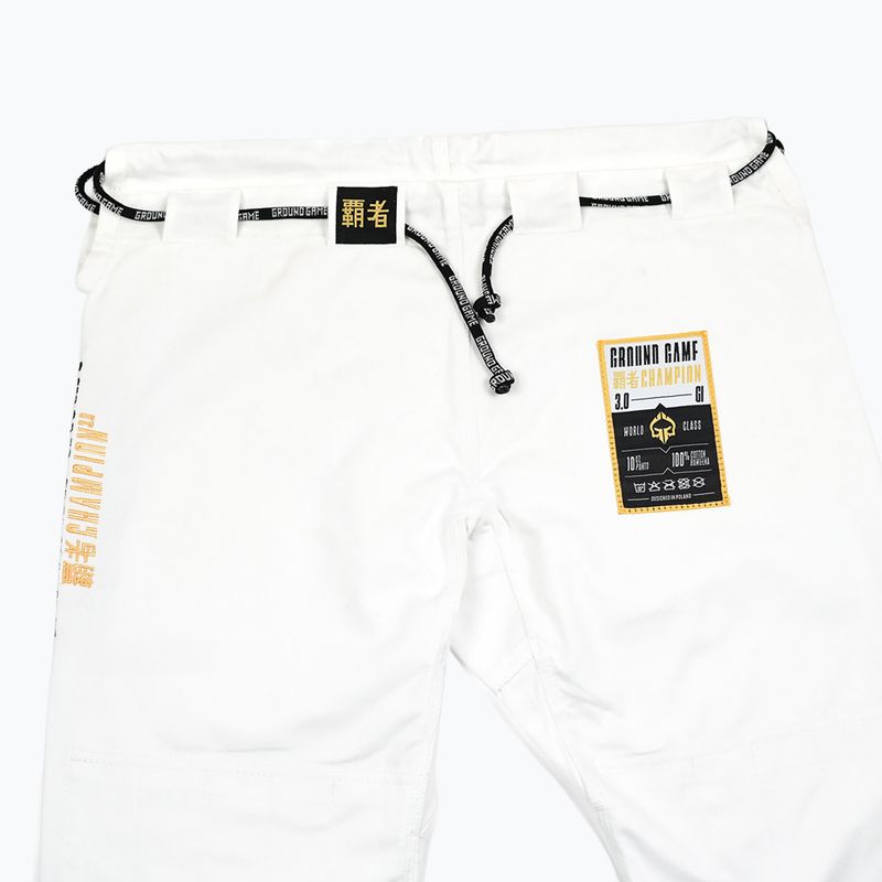 GI per Brazilian jiu-jitsu Ground Game Champion 3.0 bianco 20