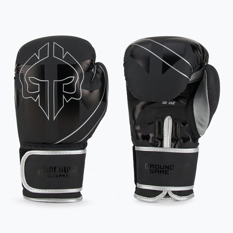 Ground Game Logo 3.0 guantoni da boxe neri