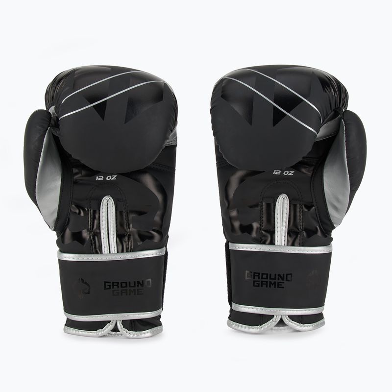 Ground Game Logo 3.0 guantoni da boxe neri 3