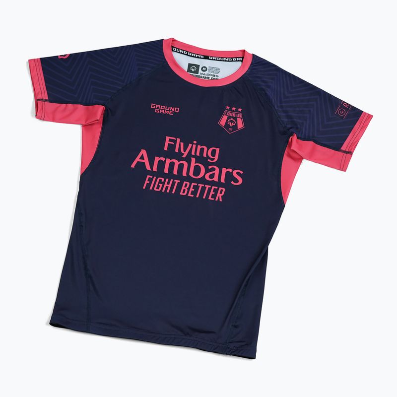 Rashguard Ground Game FC Armbar blu navy 3