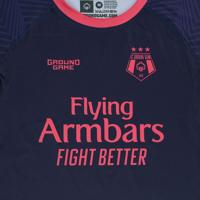 Rashguard Ground Game FC Armbar blu navy 4