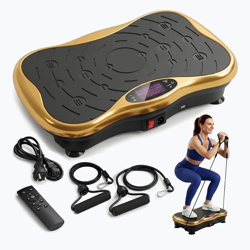Piattaforma vibrante Extralink Moonwalk Spin Move black/gold 7