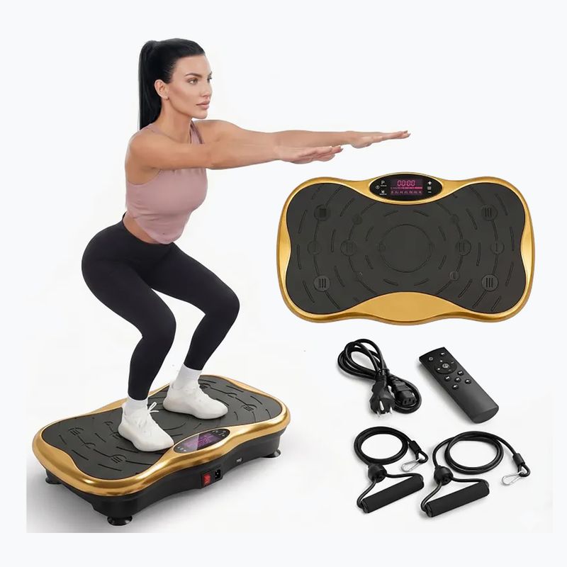 Piattaforma vibrante Extralink Moonwalk Spin Move black/gold 8