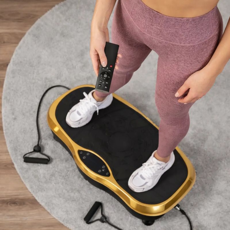 Piattaforma vibrante Extralink Moonwalk Spin Move black/gold 11