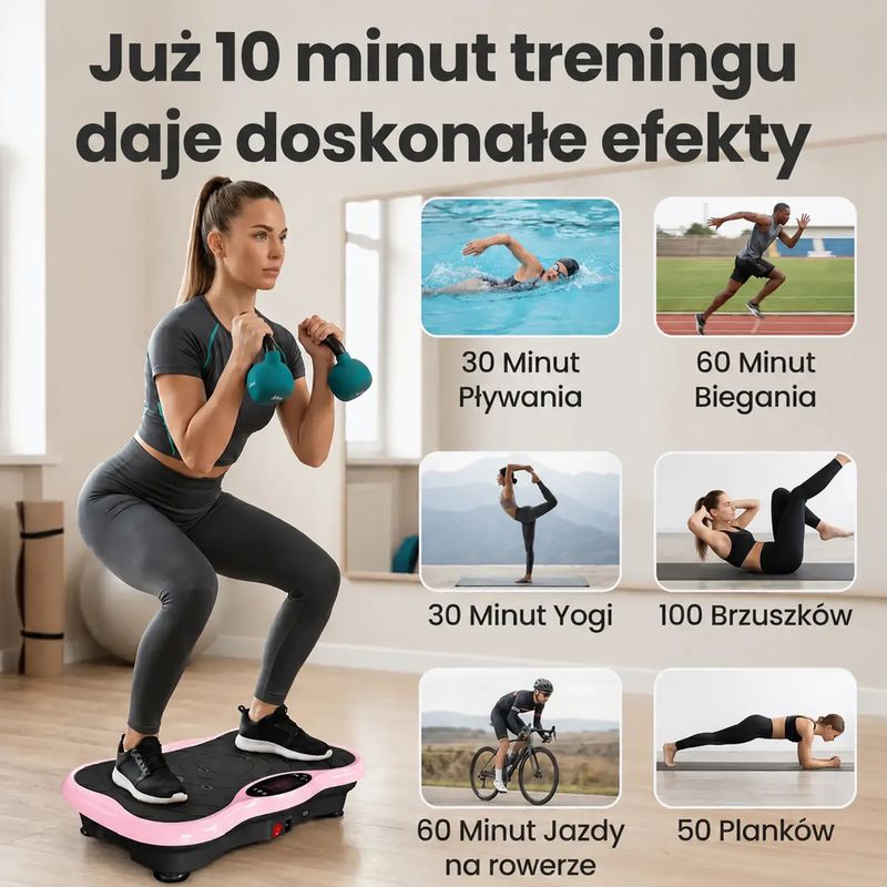 Piattaforma vibrante Extralink Moonwalk Spin Move black/pink 13