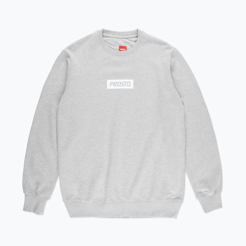PROSTO Uomo Felpa girocollo Bokz grigio