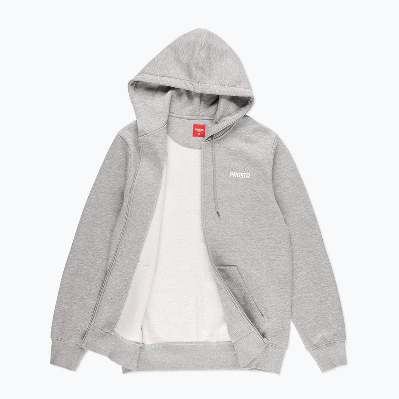 Felpa con cappuccio PROSTO Rendot Zip Uomo grigio 3