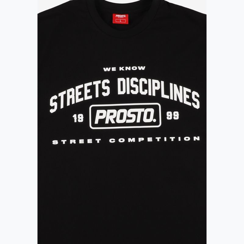 PROSTO - Maglietta da uomo Snorpy nero 3