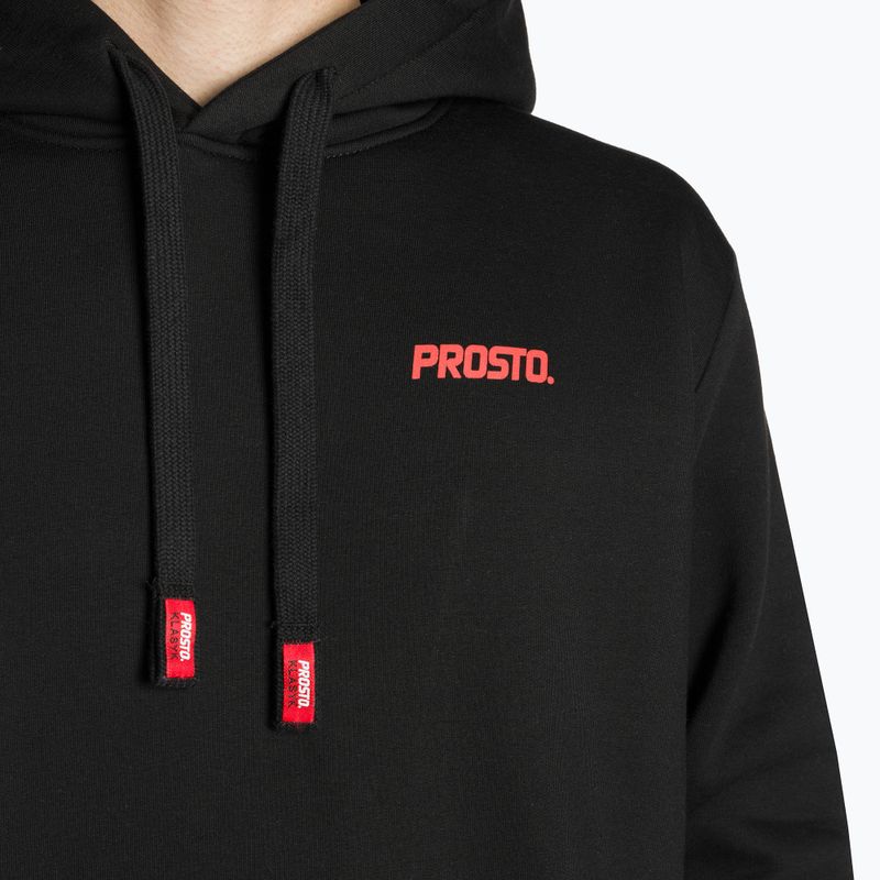 Felpa con cappuccio PROSTO da uomo Blitzy nero 3