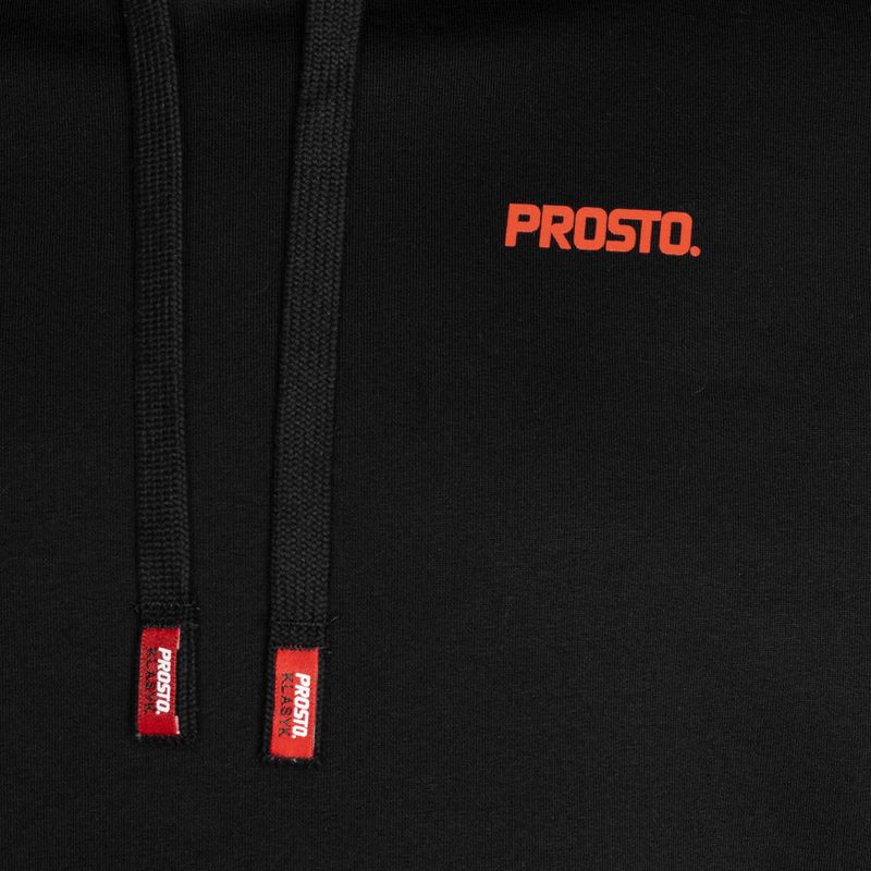 Felpa con cappuccio PROSTO da uomo Blitzy nero 7