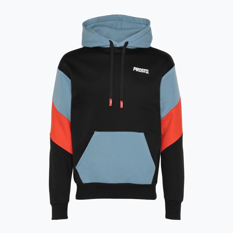 PROSTO Felpa con cappuccio da uomo Haxle nero 5