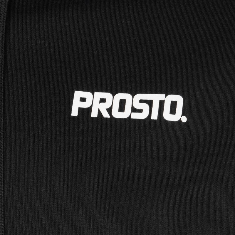 PROSTO Felpa con cappuccio da uomo Haxle nero 7