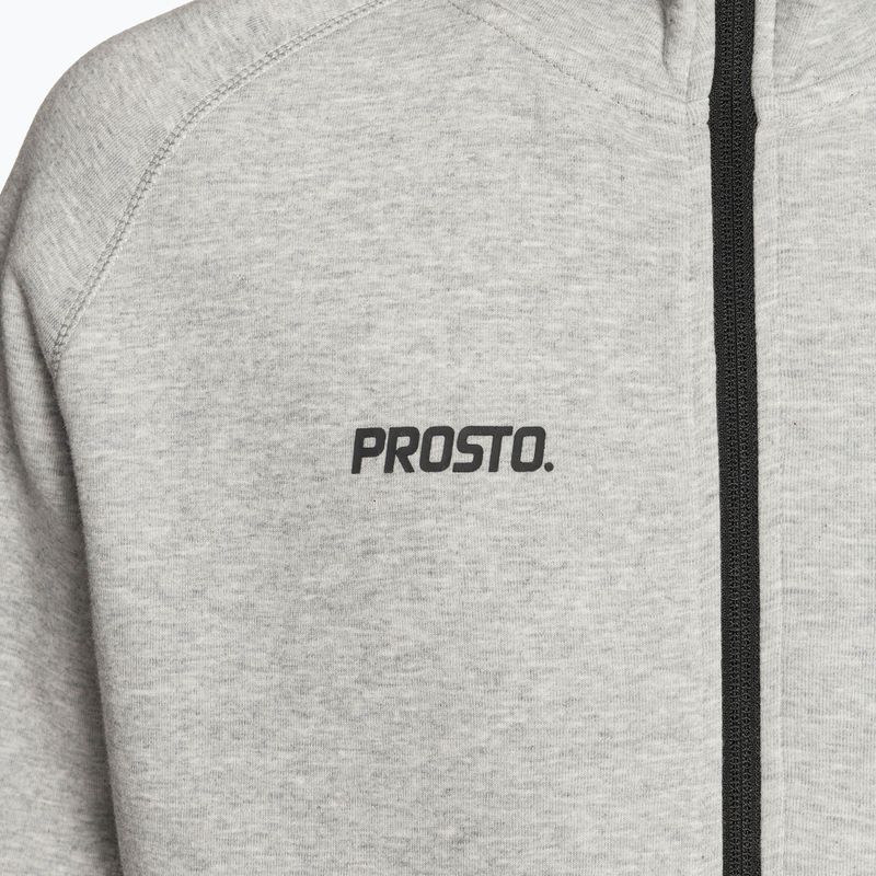 Felpa con cappuccio PROSTO Tech Zip da uomo Speedy grigio 3