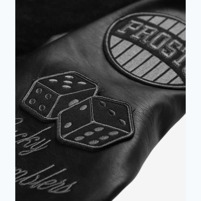 Giacca da uomo PROSTO Varsity Bomber nero 8